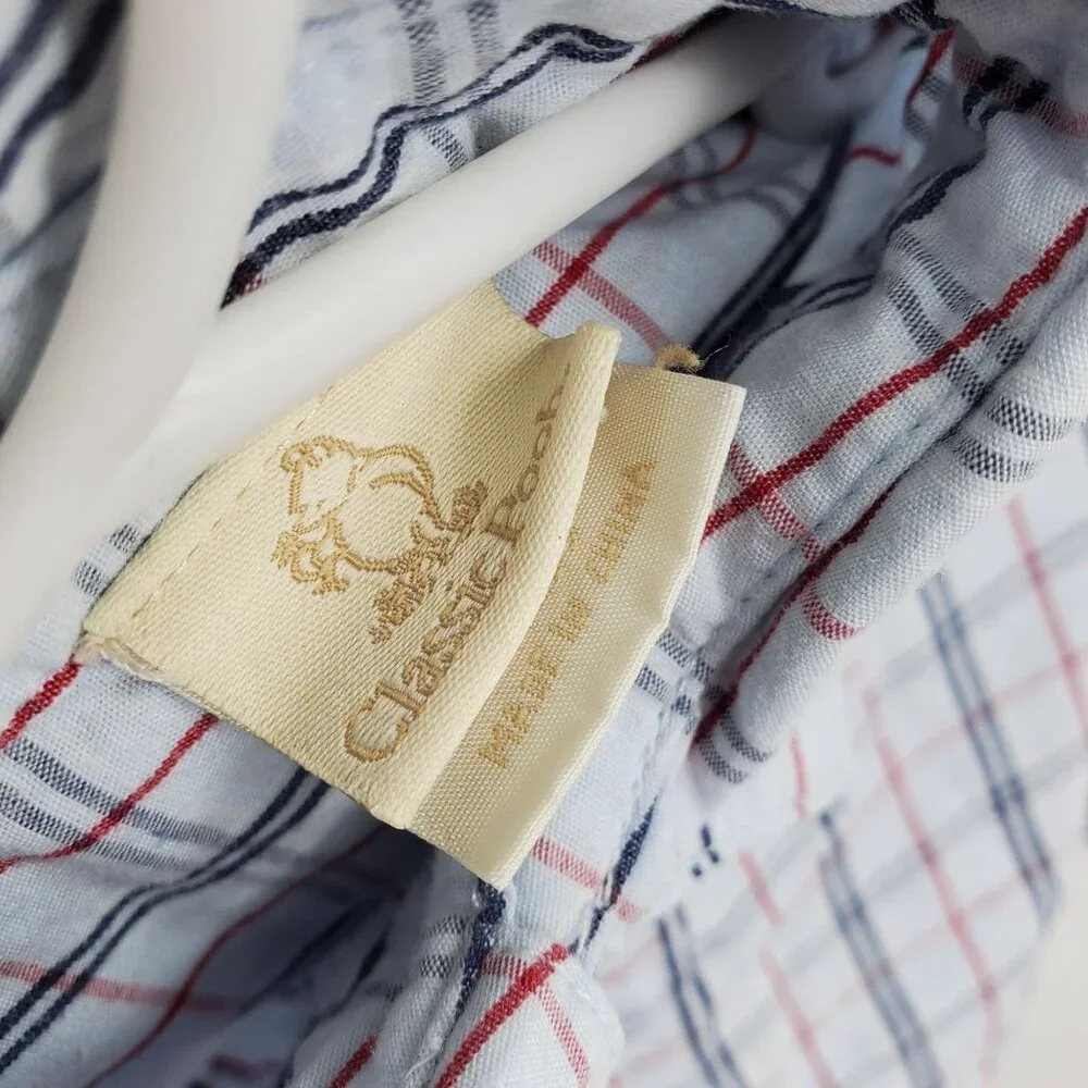 Disney Classic Pooh Plaid Button Down Shirt and Corduroy Vest‎ Size 9 Month